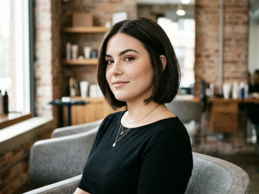 bob haircut for round face